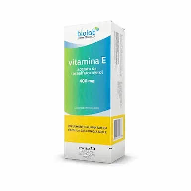 Vitamina E Biolab 400 mg 30 cápsulas