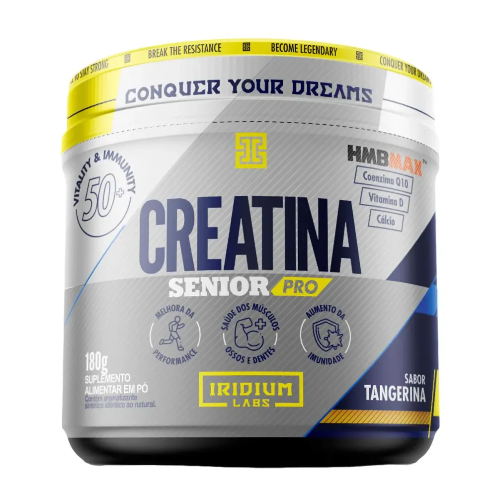 Creatina Senior Pro Iridium Labs Tangerina 180 g