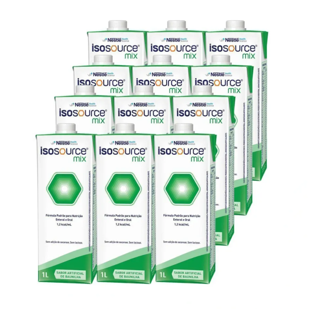 Nutrição Enteral E Oral Isosource Mix 1 L 12 Unidades