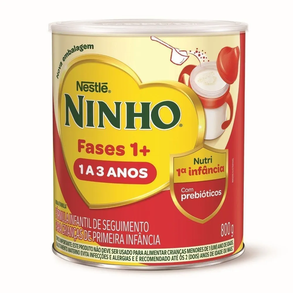 Fórmula Infantil Ninho Primeira Infância 1 a 3 Anos Nutri Fases 1+ 800 g