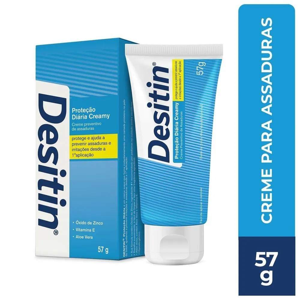Creme Preventivo De Assaduras Desitin Proteção Diária Creamy 57 G