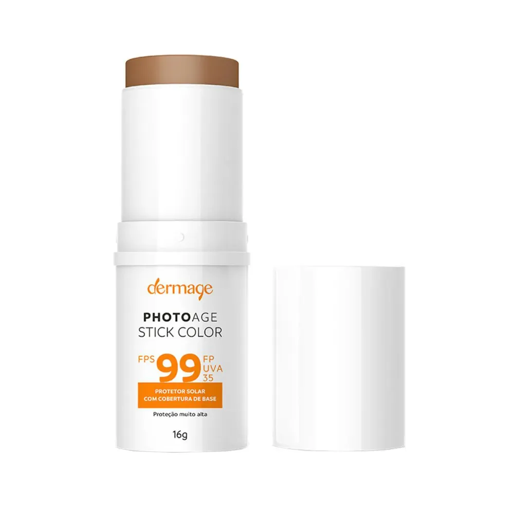 Protetor Solar Facial em Bastão Dermage Photoage Color FPS 99 Médio Intenso 16 g
