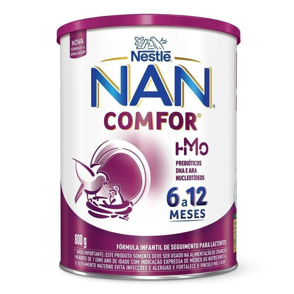 Fórmula Infantil NAN Comfor HMO de 6 a 12 meses 800 g