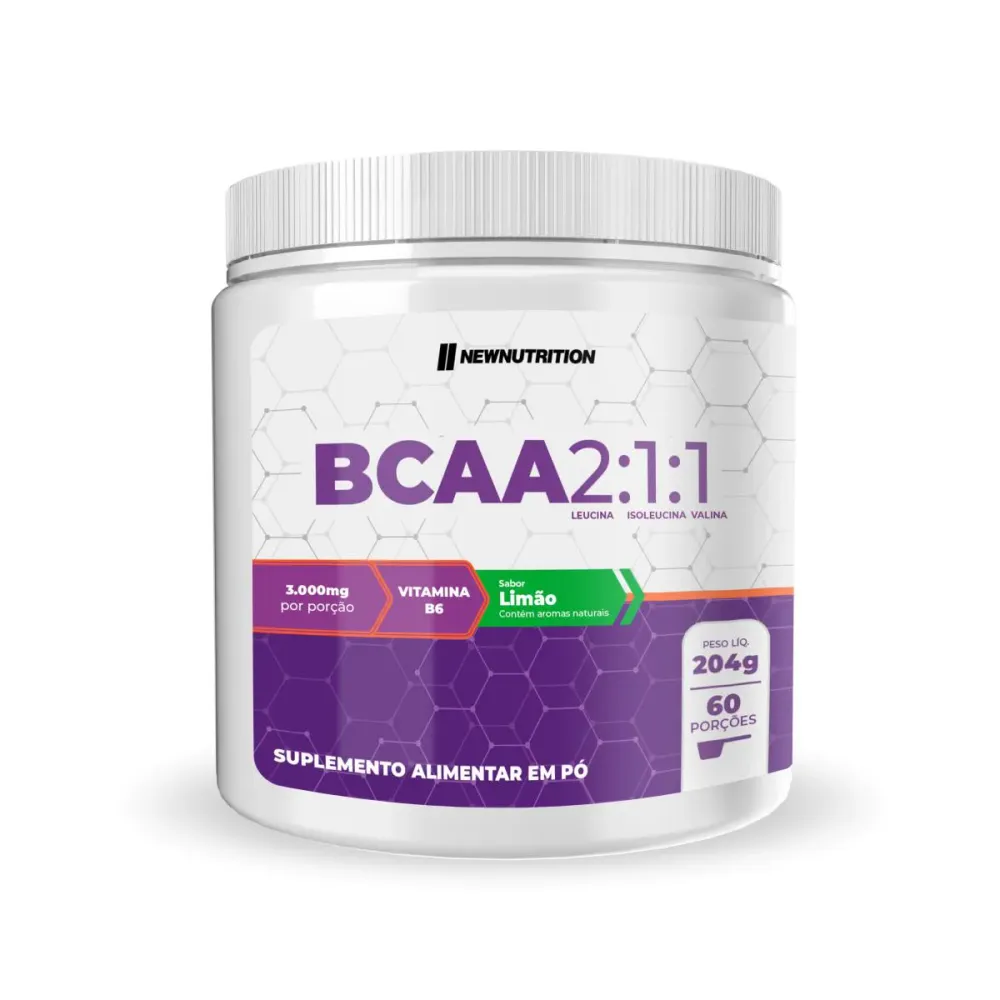 BCAA 2:1:1 Newnutrition Limão 204 g