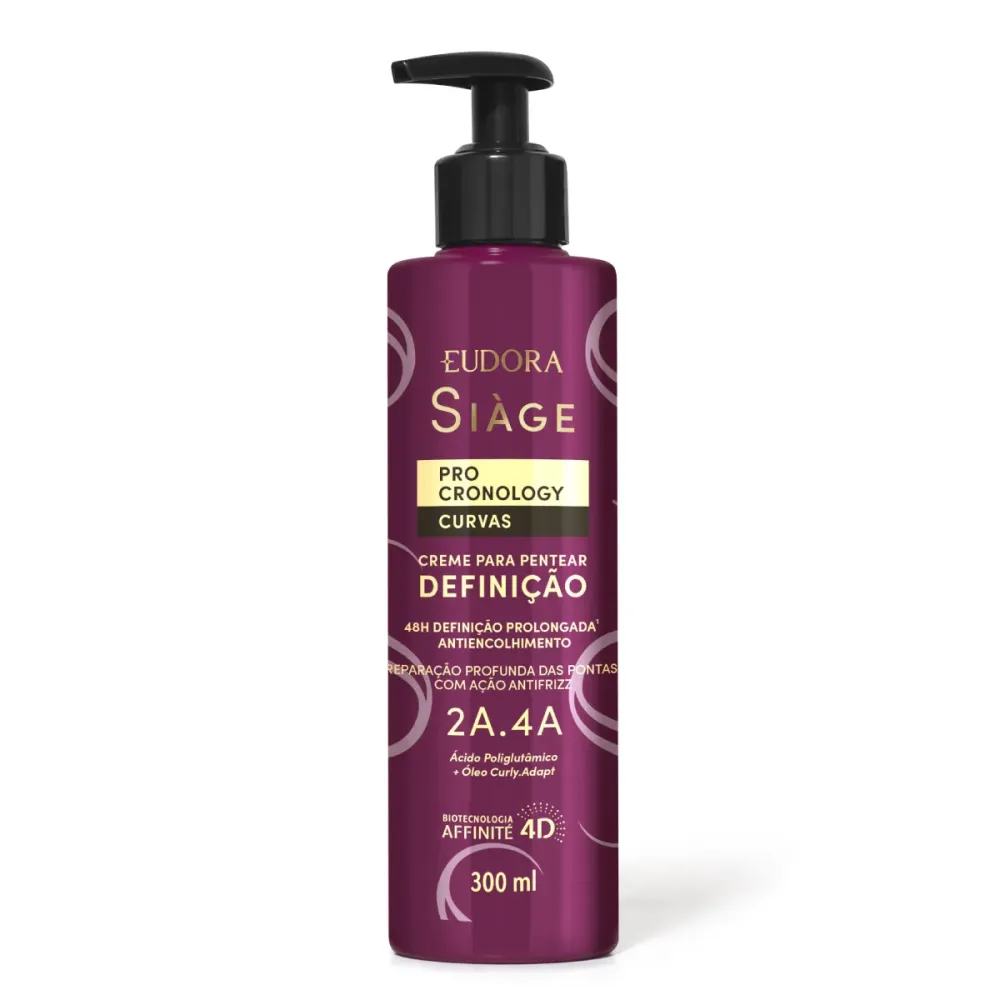 Creme para Pentear Definição Eudora Siàge Pro Cronology Curvas 300 ml