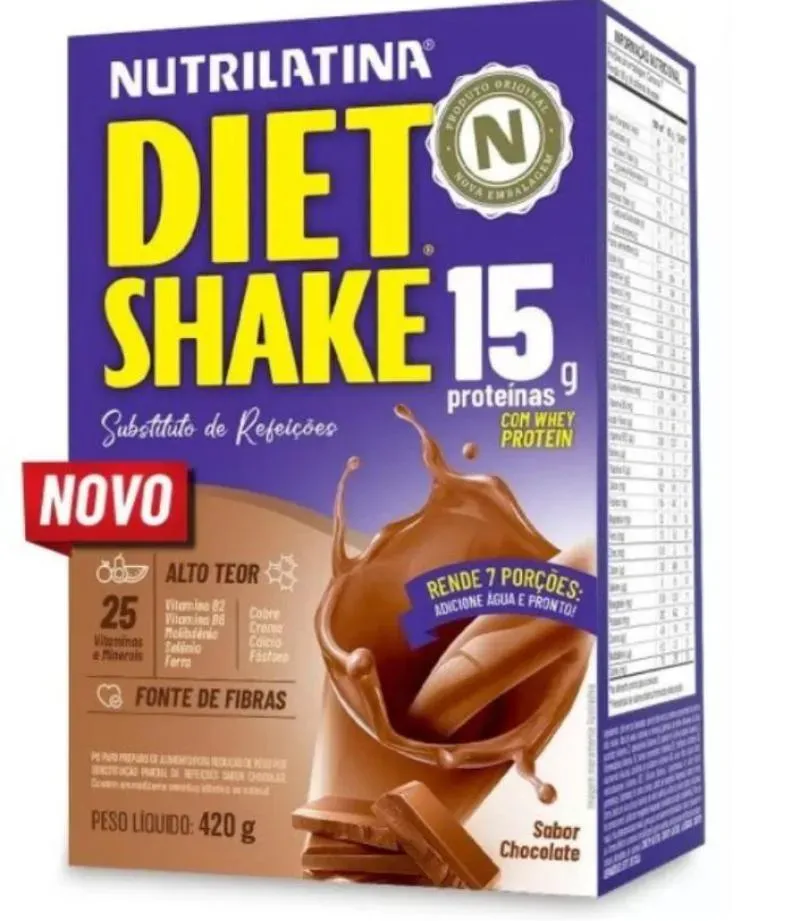 Diet Shake Sabor Chocolate 420 g Nutrilatina