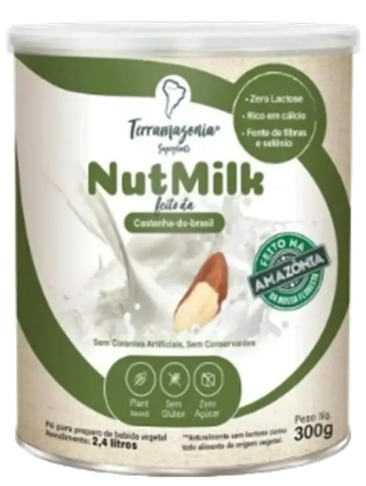 Bebida Vegetal de Castanha do Pará em Pó Nutmilk Terramazonia 300 g