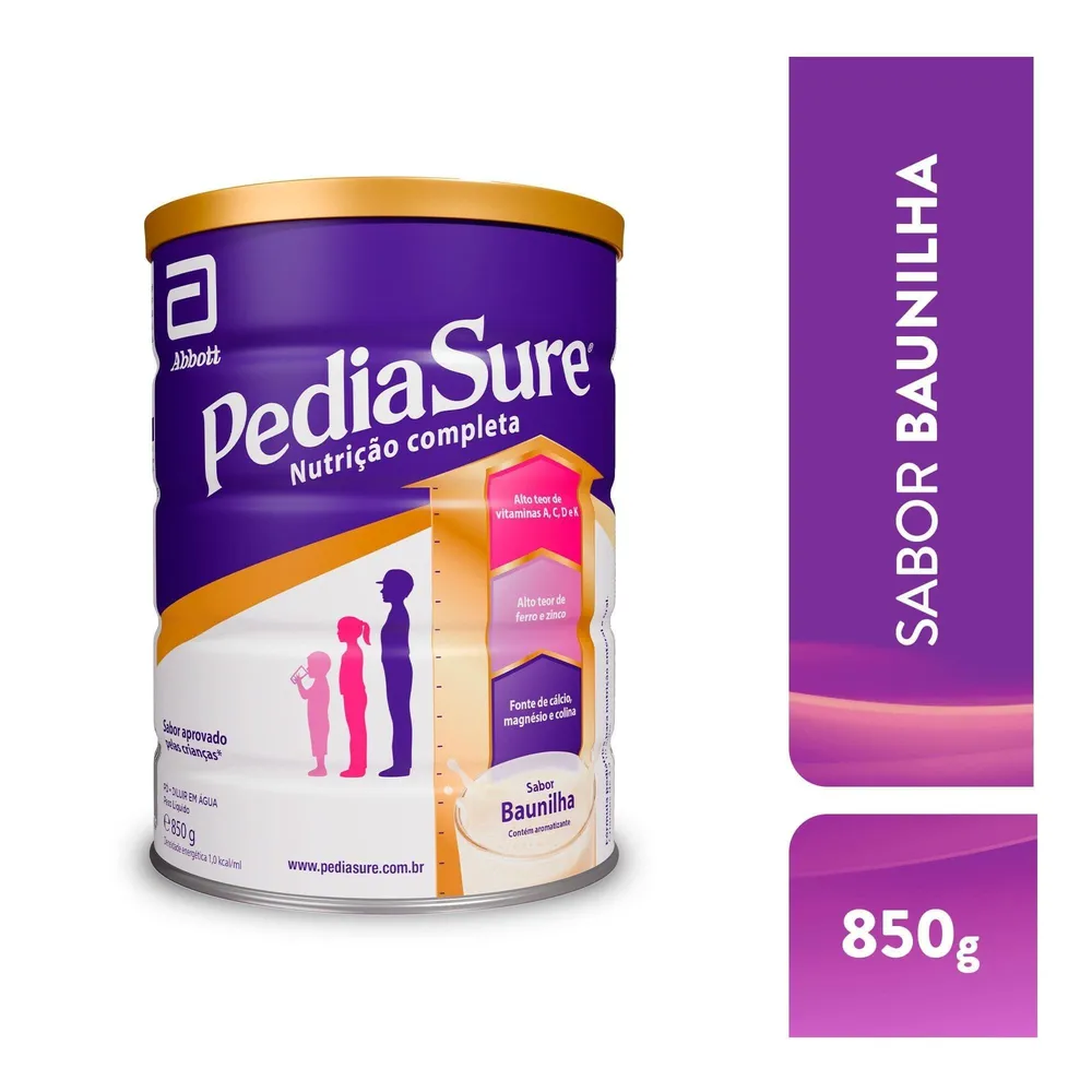 Suplemento Alimentar Infantil Pediasure Complete Sabor Baunilha +4 Anos 850 g