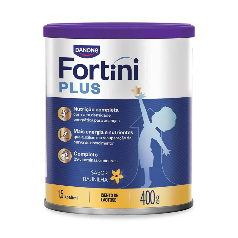 Fórmula Infantil Fortini Plus Danone Baunilha 3 a 10 anos 400 g
