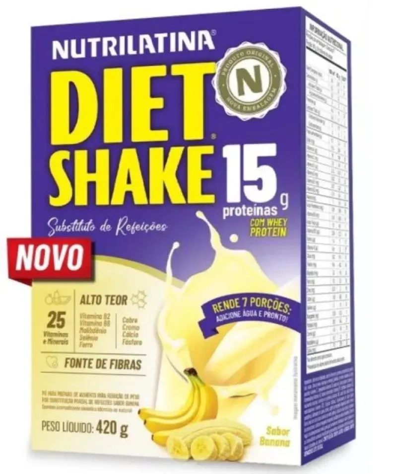 Diet Shake Sabor Banana 420 g Nutrilatina