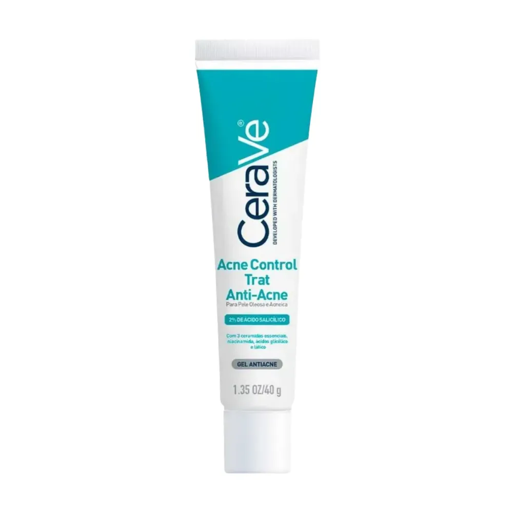 Gel Antiacne Cerave Acne Control Ácido Salicílico e Niacinamida para Pele Acneica 40 g