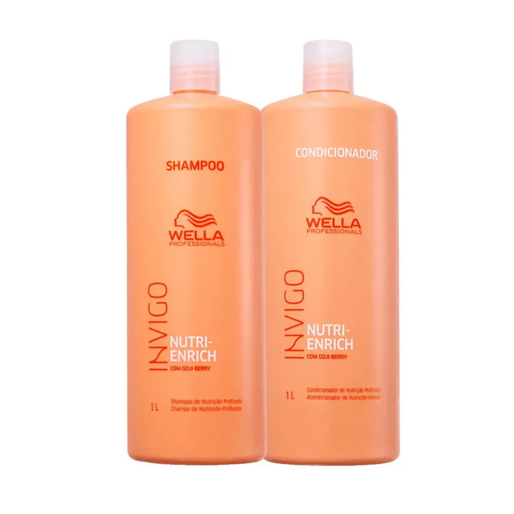 Kit Wella Invigo Nutri Enrich Shampoo 1 L + Condicionador 1 L