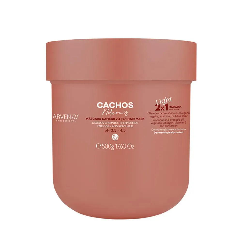 Máscara para Cabelos Arvensis Cachos 2 em 1 500 g