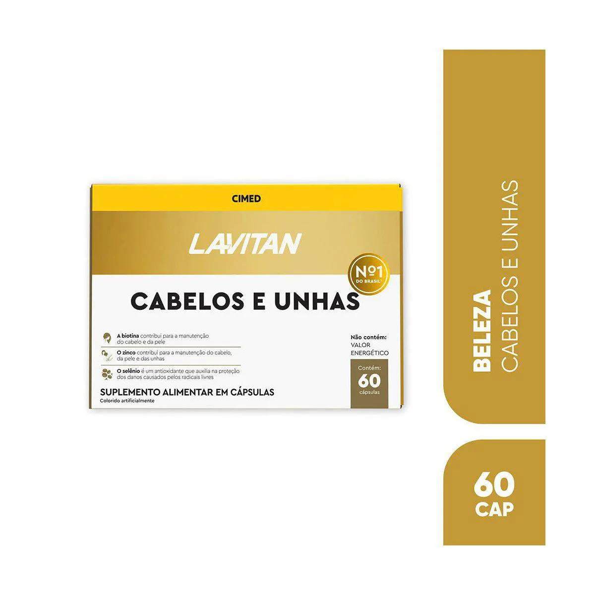 Lavitan Polivitamínico Cabelos e Unhas 60 cápsulas