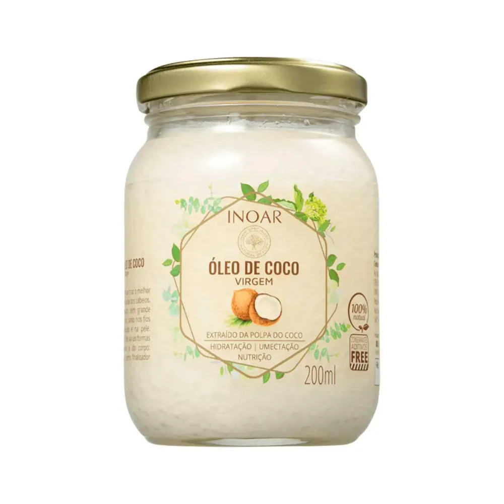 Óleo de Coco Virgem Capilar Inoar com 200 ml