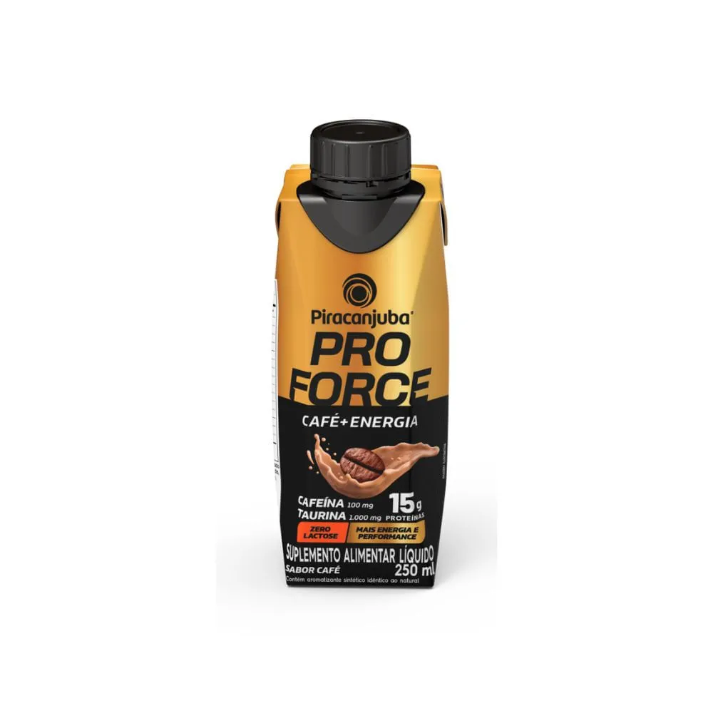 Suplemento Alimentar Piracanjuba Proforce Café + Energia 15 g Proteínas 250 ml