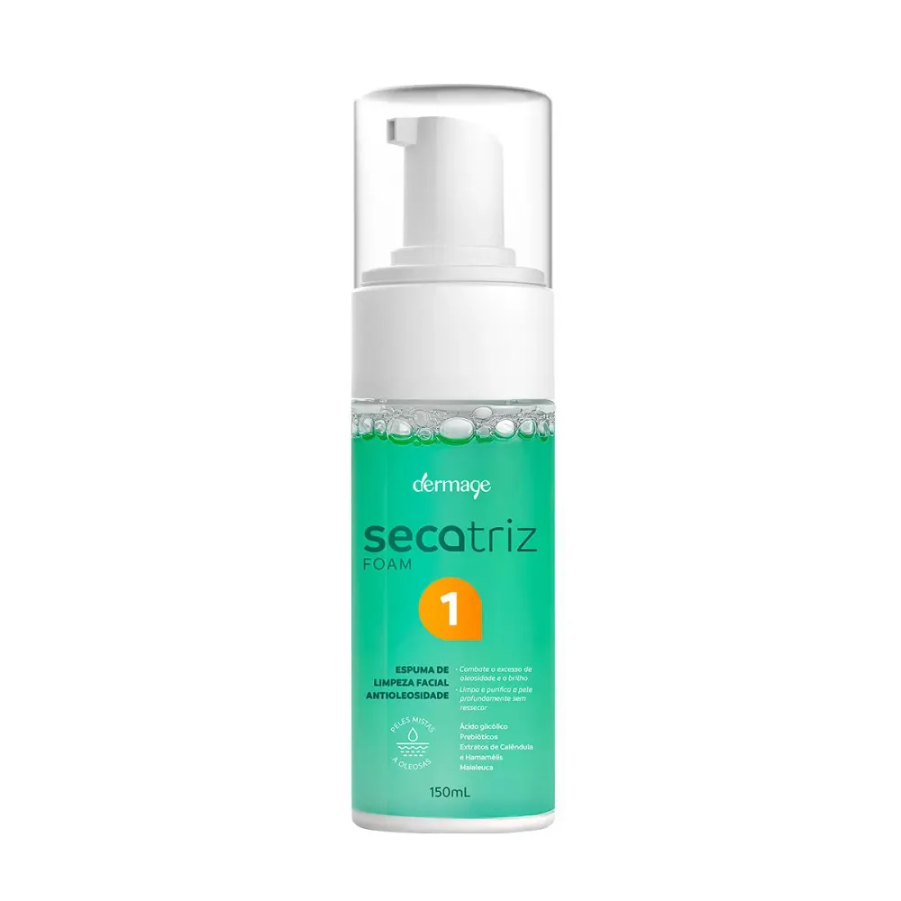Espuma de Limpeza Facial Antioleosidade Dermage Secatriz Foam 150 ml