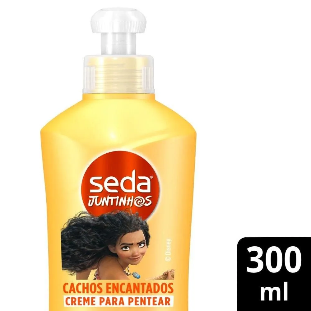 Creme para Pentear Infantil Seda Juntinhos Moana Cachos Encantados 300 ml