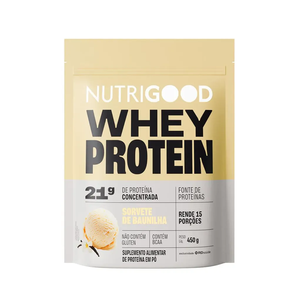 Whey Protein Concentrado Nutrigood Sorvete de Baunilha 450 g