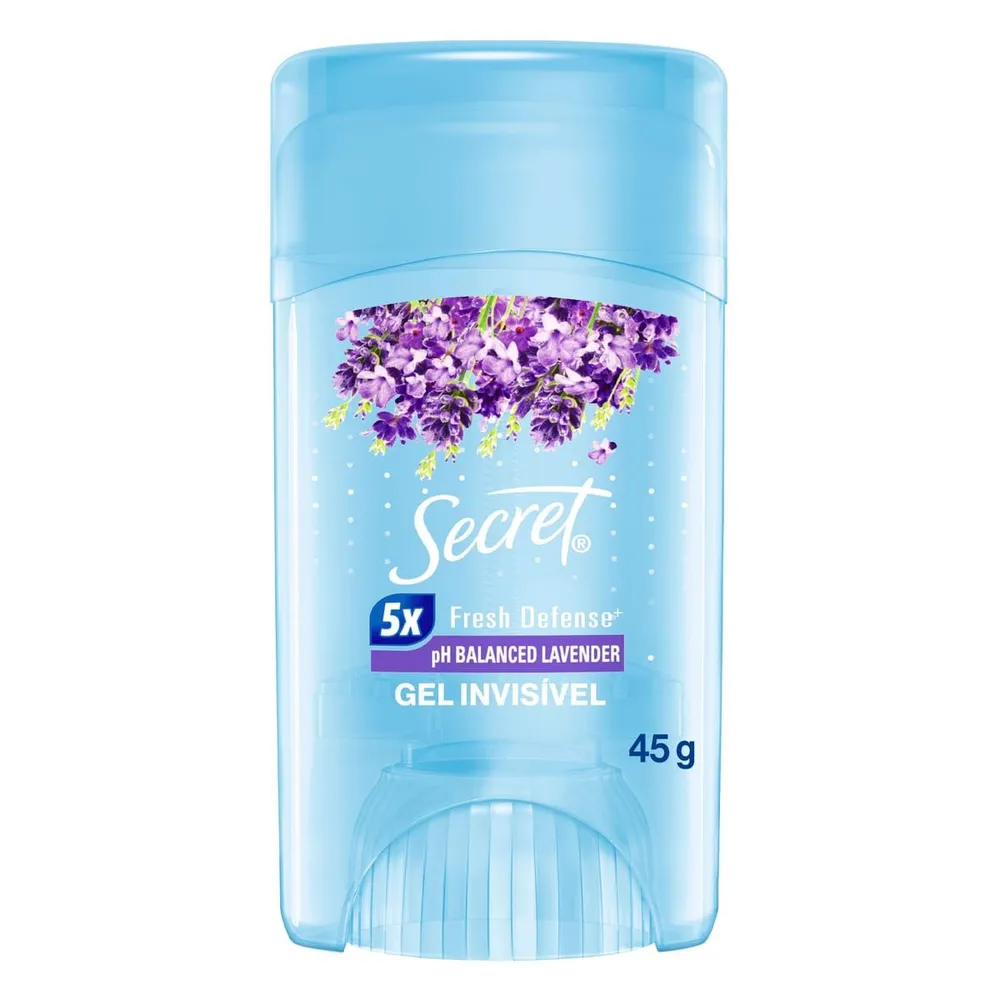 Desodorante Antitranspirante Secret pH Balanceado Lavanda Gel Stick 45 g