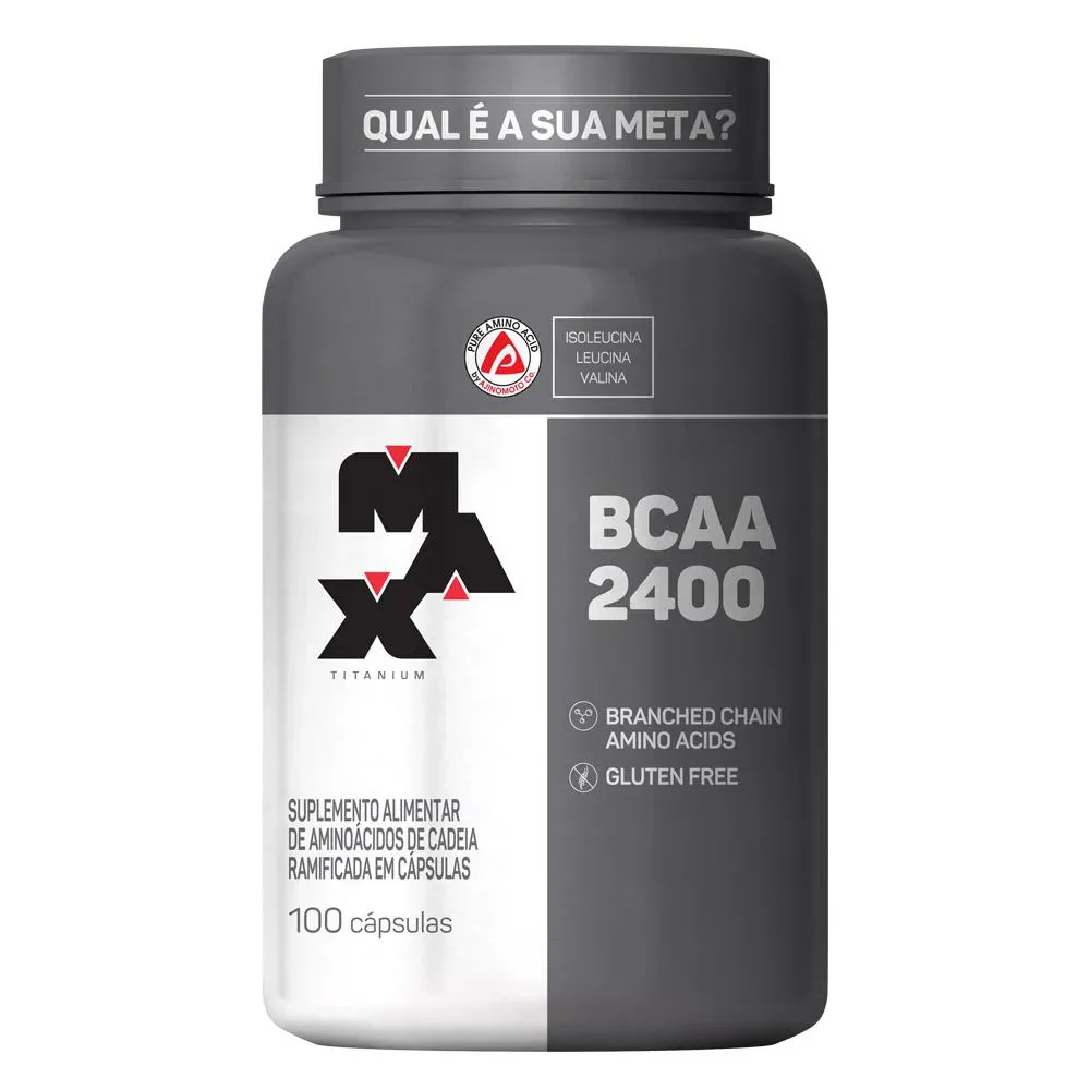 Bcaa Max Titanium 2400 mg 100 cápsulas