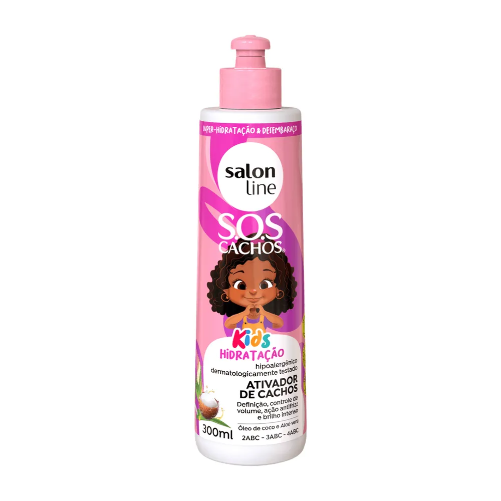 Ativador de Cachos Infantil Salon Line SOS Cachos Kids 300 ml