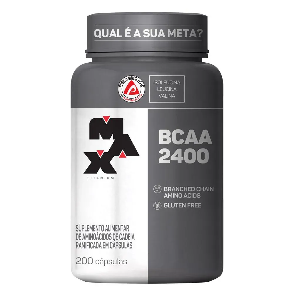 Bcaa Max Titanium 2400 mg 200 cápsulas