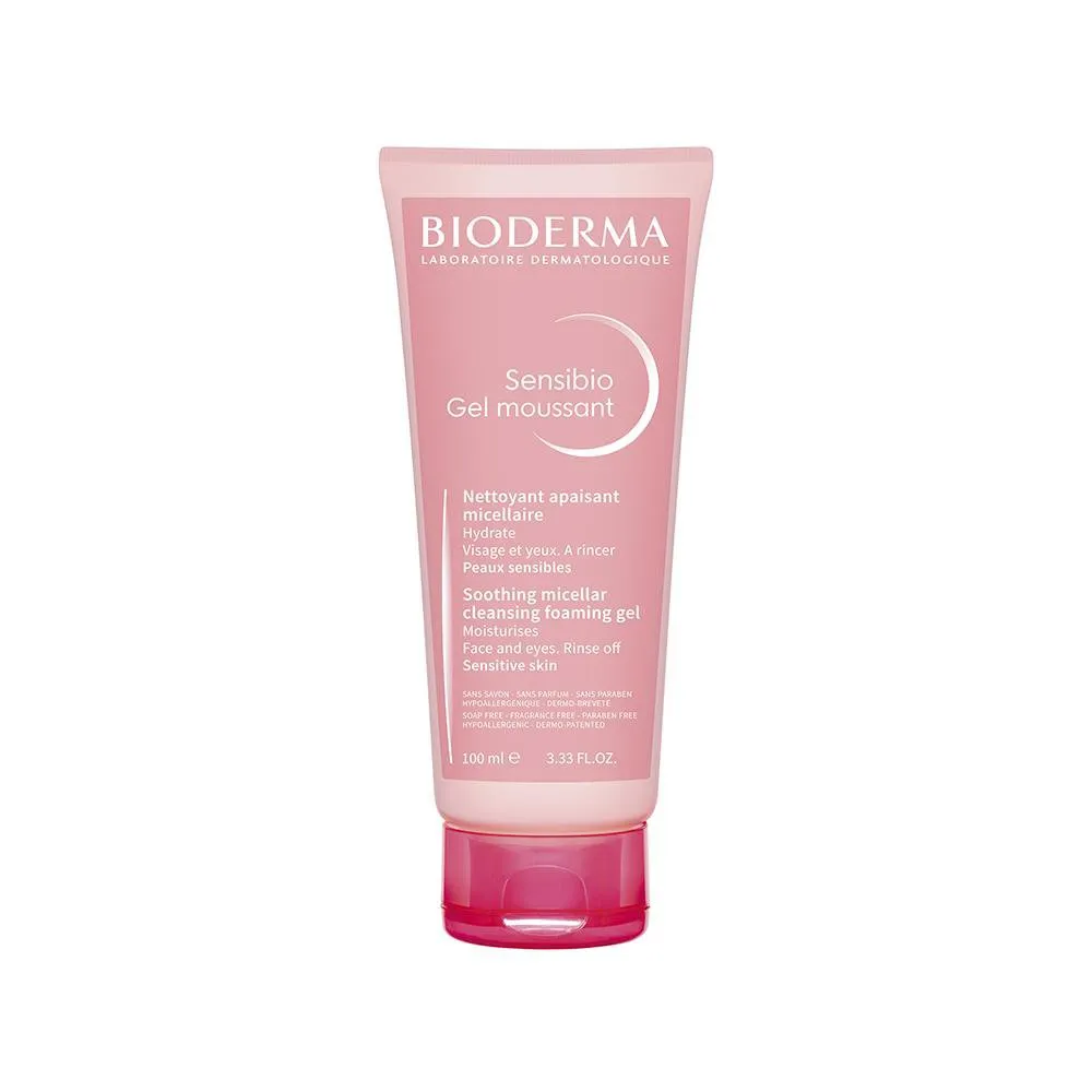 Gel de Limpeza Micelar Bioderma Sensibio Calmante e Hidratante Moussant 100 ml