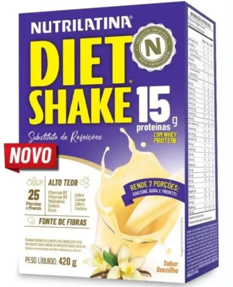 Diet Shake Sabor Baunilha 420 g Nutrilatina