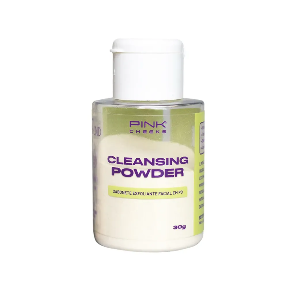 Sabonete Esfoliante Facial em Pó Cleansing Powder Pink Cheeks 30 g
