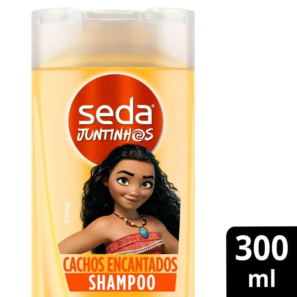 Shampoo Infantil Seda Juntinhos Moana Cachos Encantados +3 anos 300 ml