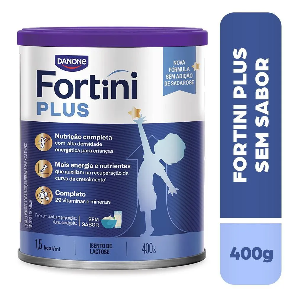 Suplemento Alimentar Infantil Fortini Plus Sabor Sem Sabor 400 g