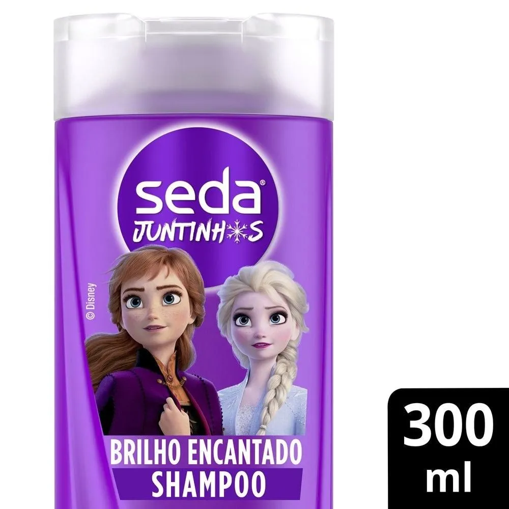 Shampoo Infantil Seda Juntinhos Frozen Brilho Encantado 300 ml