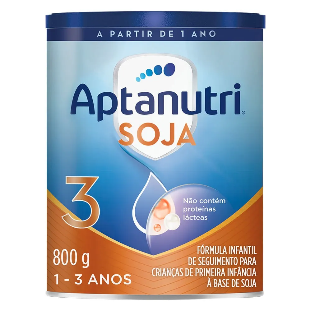 Fórmula Infantil Aptanutri Soja 3 Sem Lactose de 1 a 3 anos 800 g