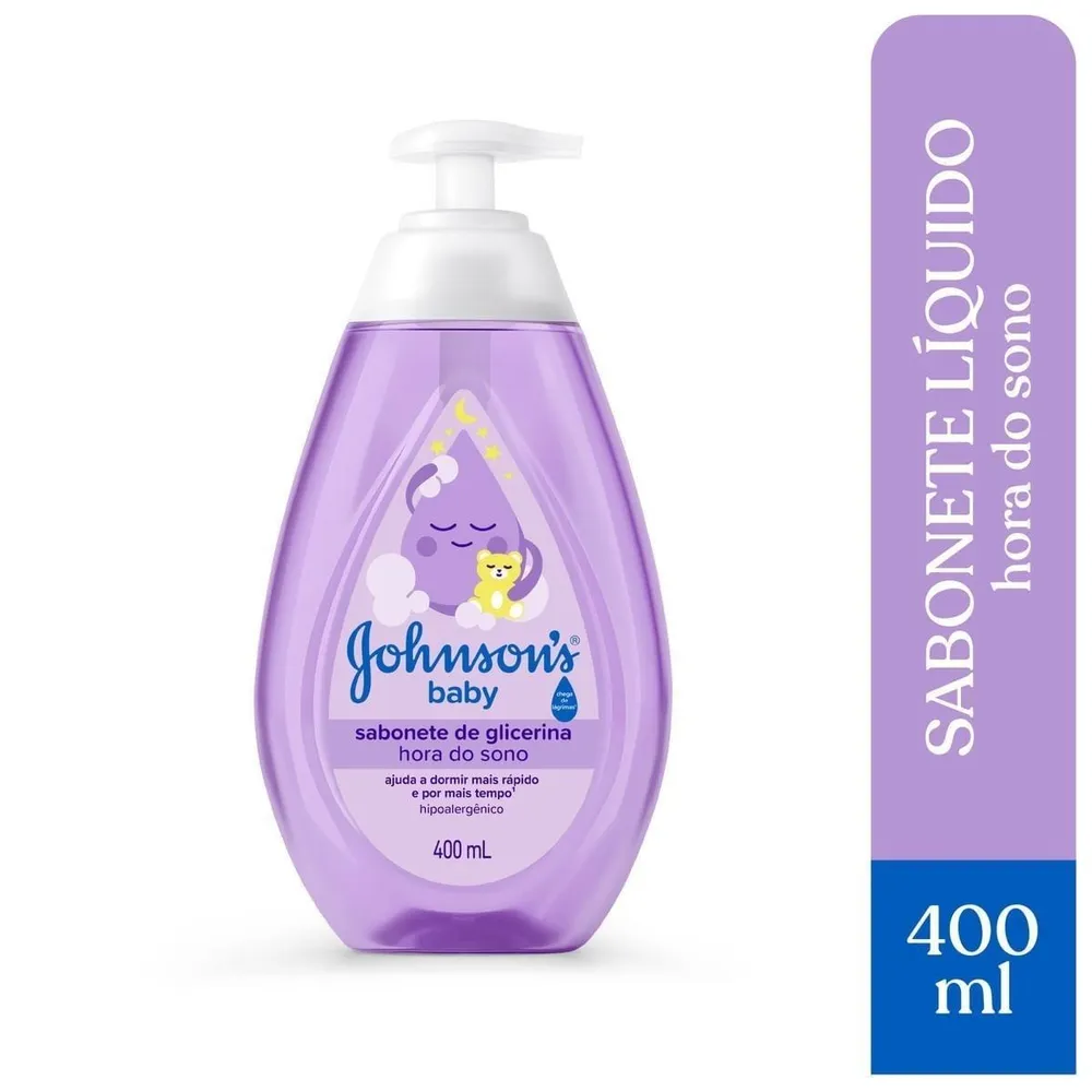 Sabonete Líquido Infantil Johnson's Baby Hora do Sono Sem Lágrimas 400 ml