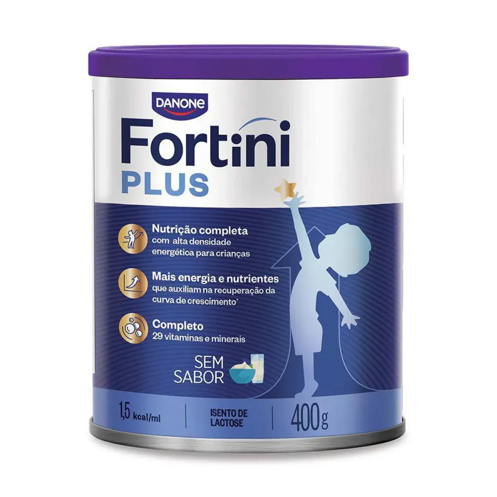 Fórmula Infantil Fortini Plus Sem Lactose Danone 3 a 10 anos 400 g