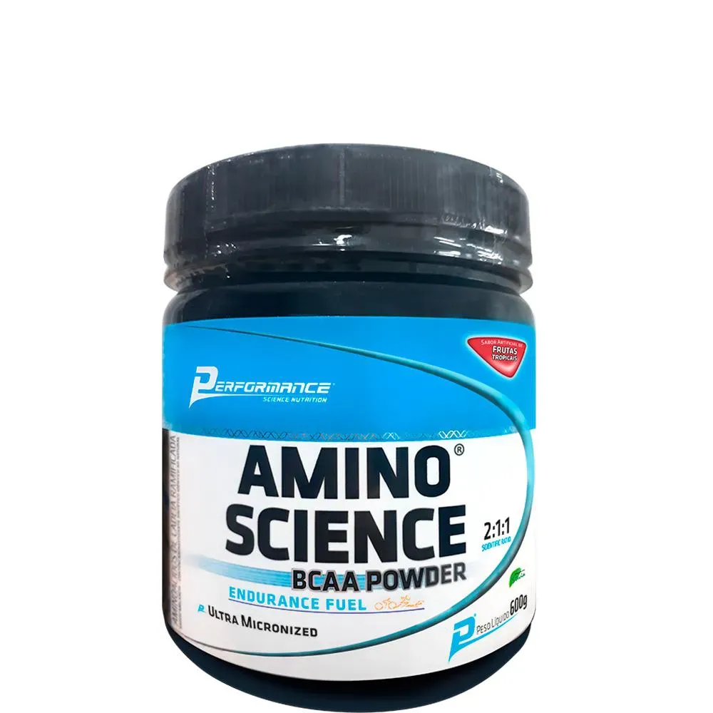Bcaa em Pó Amino Science 600 G - Performance Nutrition Laranja