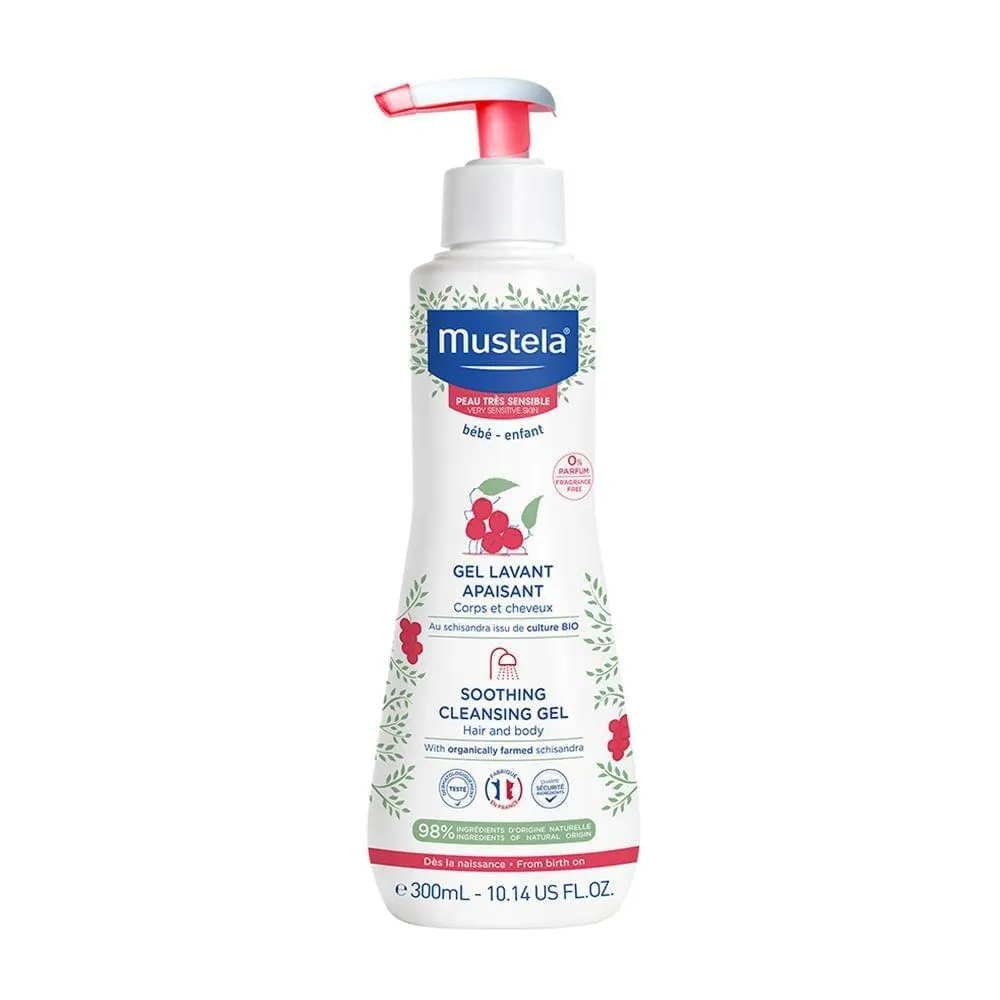 Gel Lavante Mustela Bebê Calmante Pele Muito Sensível 300 ml