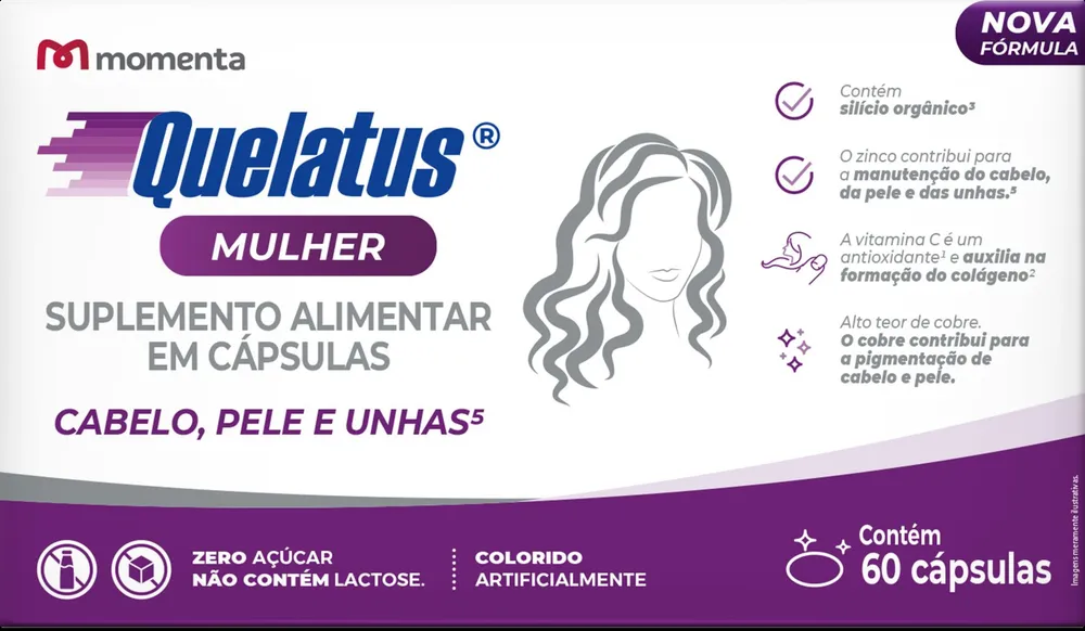 Suplemento Alimentar Quelatus Mulher 60 Cápsulas