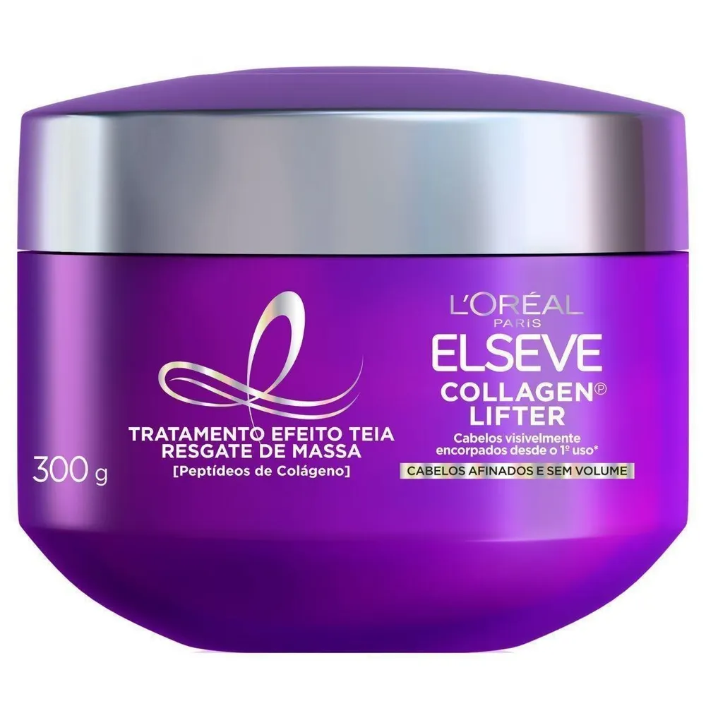 Máscara de Tratamento Capilar Elseve Collagen Lifter Efeito Teia 300 g