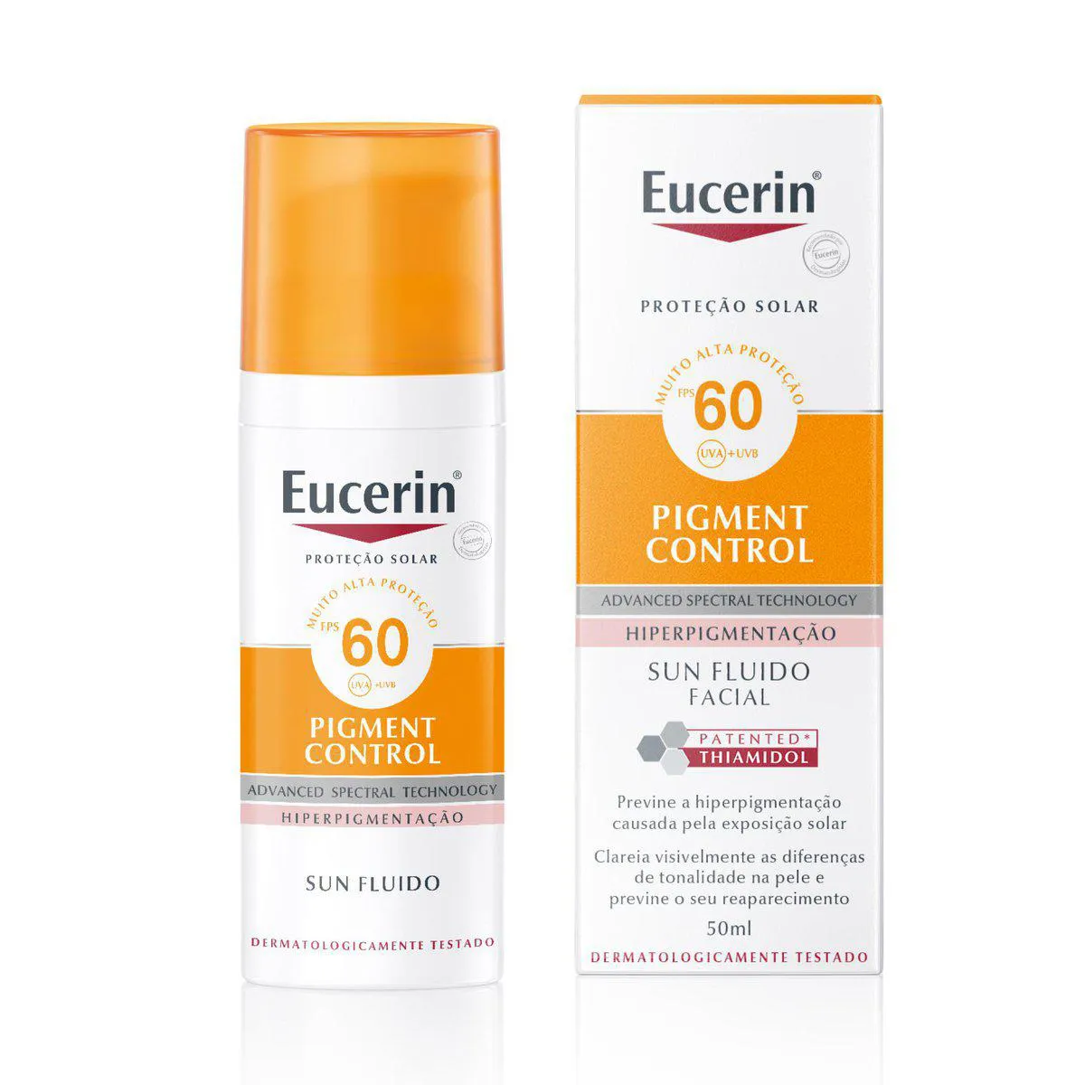 Protetor Solar Facial Eucerin Sun Pigment Control FPS 60 50 ml
