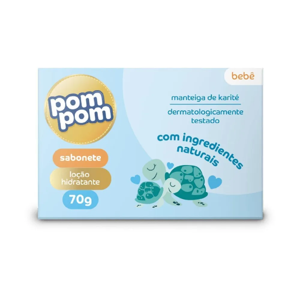 Sabonete em Barra Infantil Pom Pom Hidratante 70 g