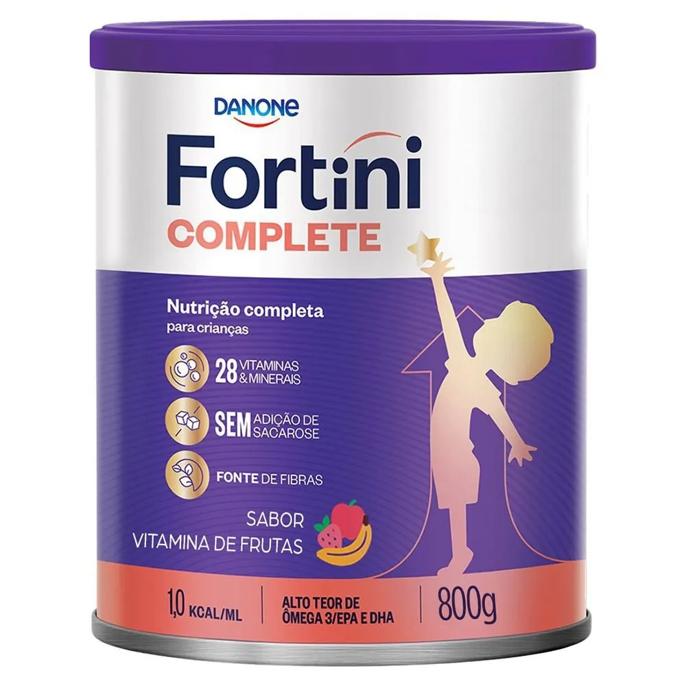 Milnutri Suplemento Alimentar Infantil Fortini Complete Sabor Vitamina de Frutas 800 g