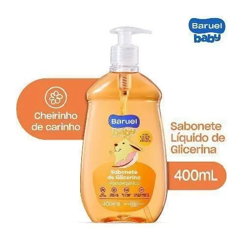 Sabonete Líquido Infantil Baruel Baby Glicerina 400 ml