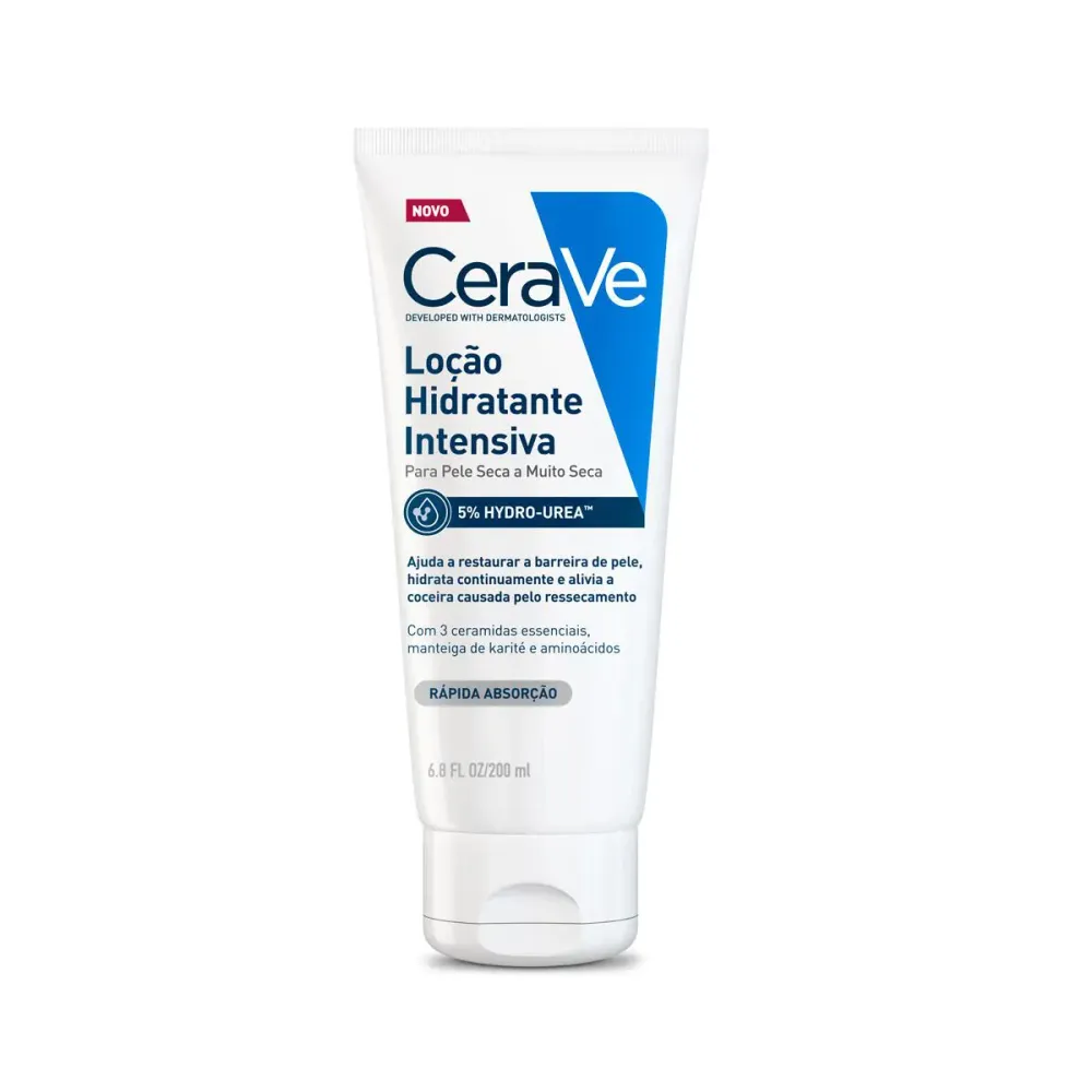 Loção Hidratante Intensiva Cerave Hydro-Urea Pele Seca Hidratação Intensiva para Pele Muito Seca 200 ml