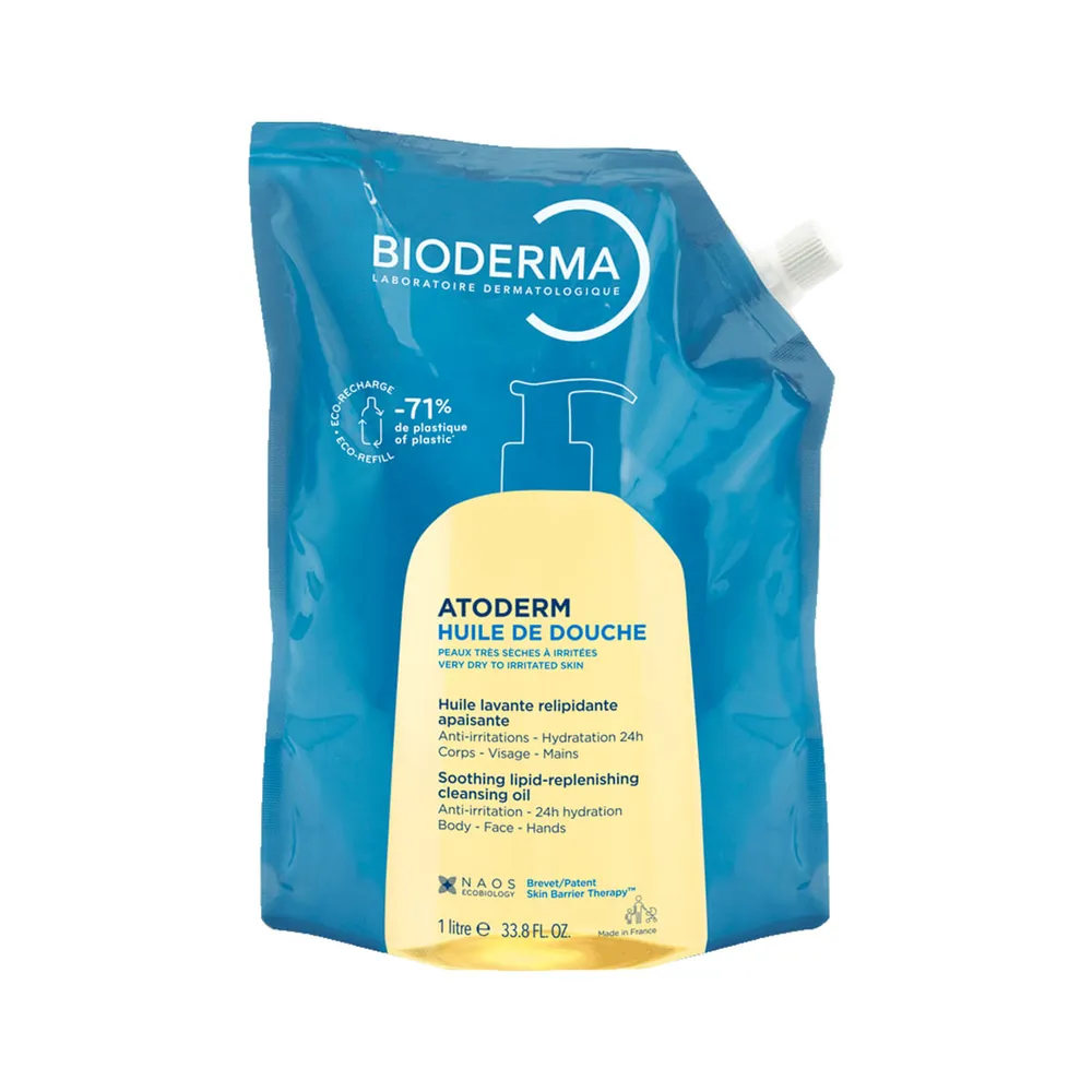Óleo De Banho Bioderma Hidratante Atoderm Huile De Douche Refil 1 l