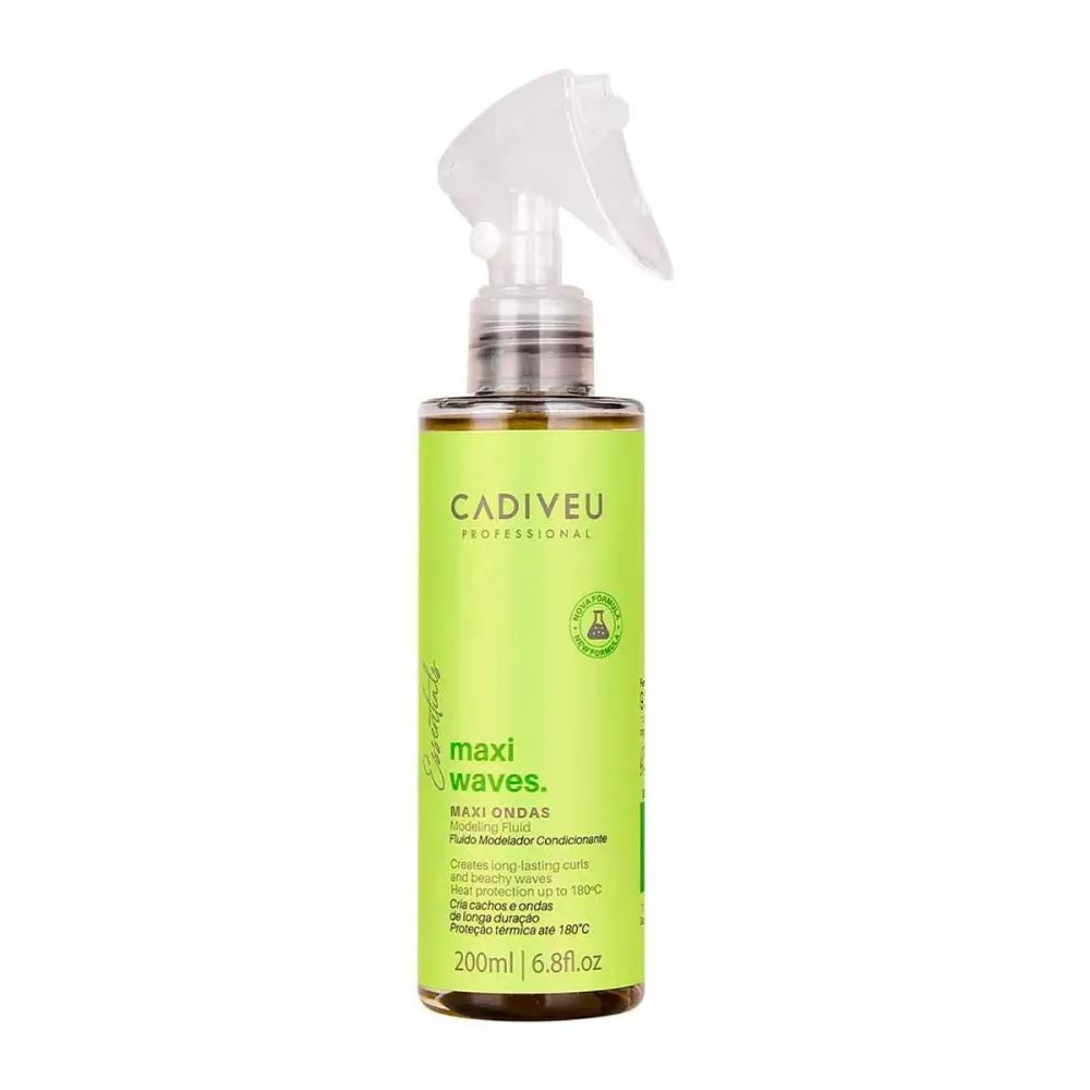 Fluido Modelador Cabelo Ondulado Cadiveu Professional Maxi Waves 200 ml