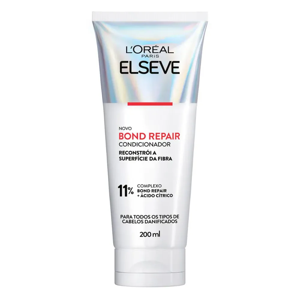 Condicionador Elseve Bond Repair Reconstrutor Cabelos Danificados Selagem de Cutículas com Reparação Molecular 200 ml