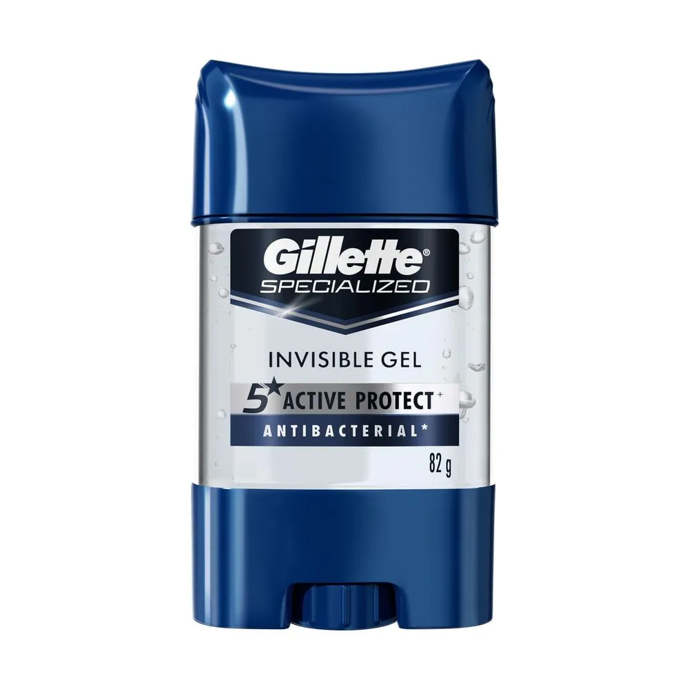 Desodorante Antitranspirante Gillette Specialized Antibacterial Gel Stick 82 g