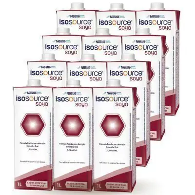 Nutrição Enteral E Oral Isosource Soya 1 L 12 Unidades